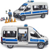 Bruder 02683 MB Sprinter policyjny z figurką policjanta i z modułem