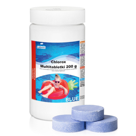 Chlorox 200g 1kg blue Multitabletki blue BŁĘKITNE Tabletki chlorowe