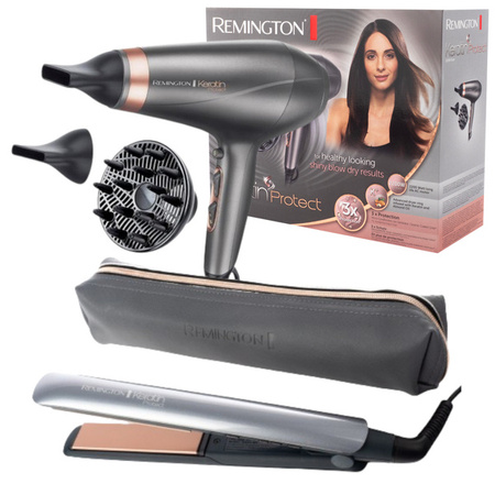 Zestaw Remington Keratin Protect AC8820 Suszarka i S8598 Prostownica