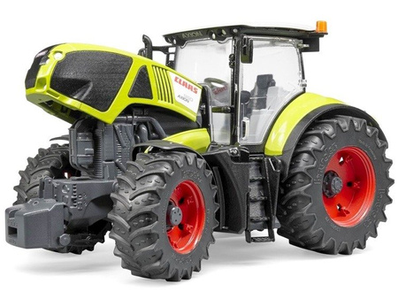 Bruder 03018 Claas Axion 950 z łańcuchami na koła i pługiem śnieżnym