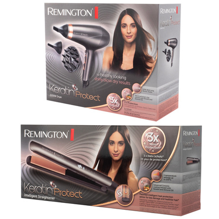 Zestaw Remington Keratin Protect AC8820 Suszarka i S8598 Prostownica