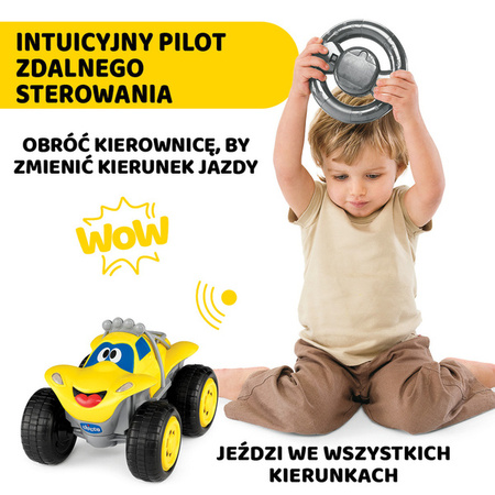 CHICCO 41913 samochód billy rc żółty 2l+