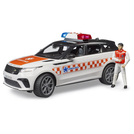 Bruder 02885 Range Rover Samochód ratunkowy z figurką ratownika