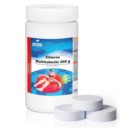 Chlorox 200g 1kg Multitabletki Tabletki chlorowe CHLOR DO BASENU