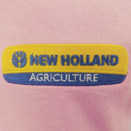 New Holland 122cm różowa Koszulka haftowane logo bawełna