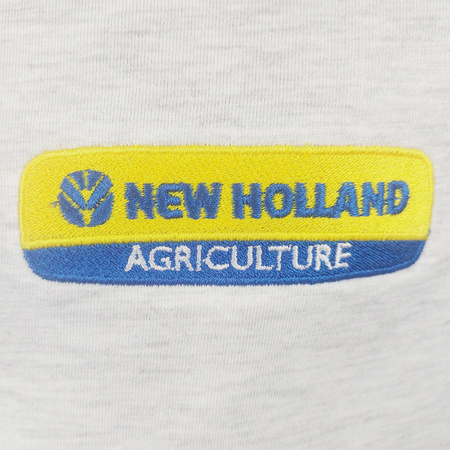 New Holland 122cm szara Koszulka haftowane logo bawełna