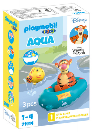 Playmobil 1.2.3 & Disney 71414 Tygrys i wycieczka pontonem