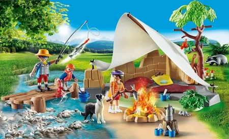 Playmobil 70743 Family Fun Rodzina na kempingu