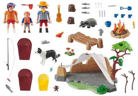 Playmobil 70743 Family Fun Rodzina na kempingu