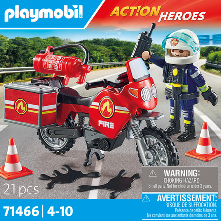 Playmobil 71466 Motocykl Straży pożarnej z akcesoriami