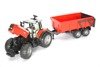 Bruder 02045 traktor z przyczepą Massey Ferguson