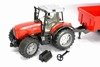 Bruder 02045 traktor z przyczepą Massey Ferguson