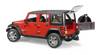 Bruder 02525 Jeep Wrangler Rubicon Czerwony