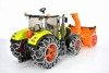 Bruder 03017 traktor Claas z pługiem śnieżnym