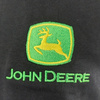 John Deere 122cm CZARNA Koszulka haftowane logo bawełna