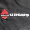 URSUS 134 czarna Koszulka haftowane logo bawełna